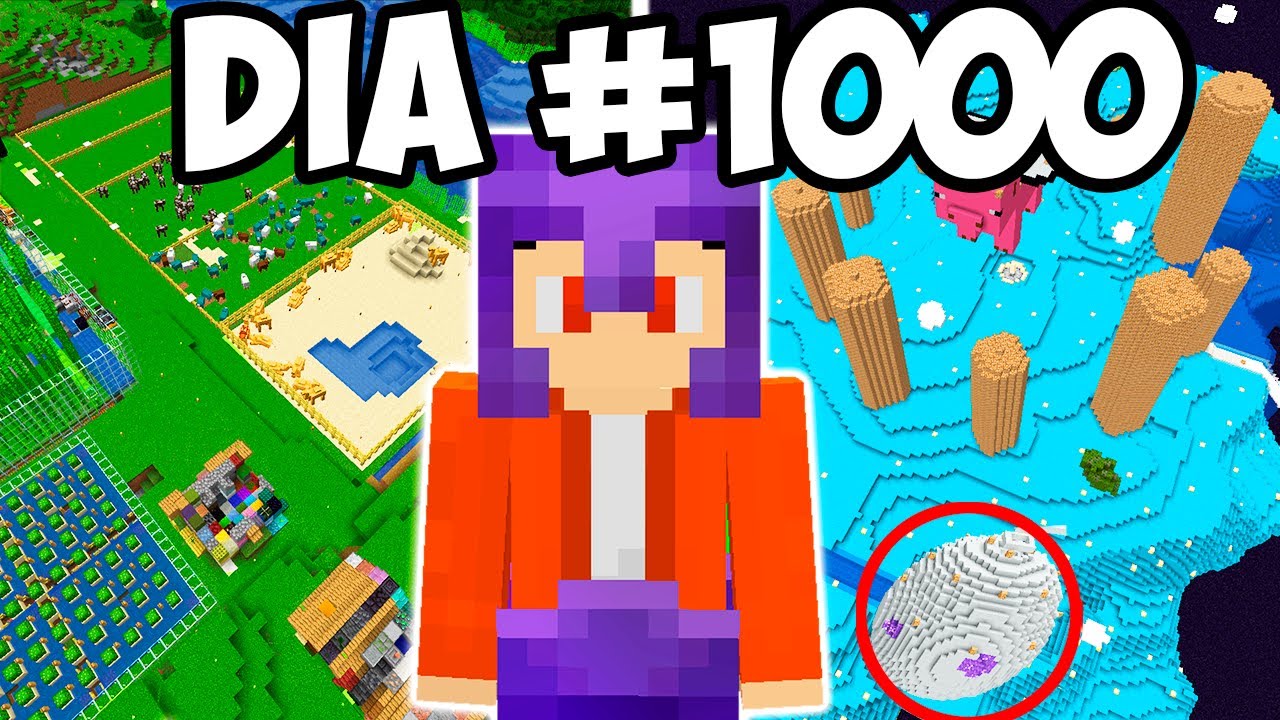 Sobreviví 1,000 Días en Minecraft Hardcore, Esto Pasó!