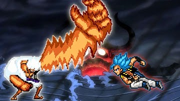 Wano Luffy V2(All Form) OP VS Gogeta OP(All Form) in Jump Force Mugen