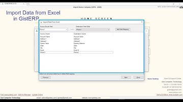 Import Suppliers, Buyers and Products Into GistERP from Excel File