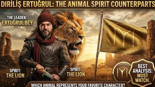 🦅 Dirilis Ertugrul ⚔️ Characters in the Form of Animal Signs 🐺🔥 | Epic Animal Transformations 😱👑🥶