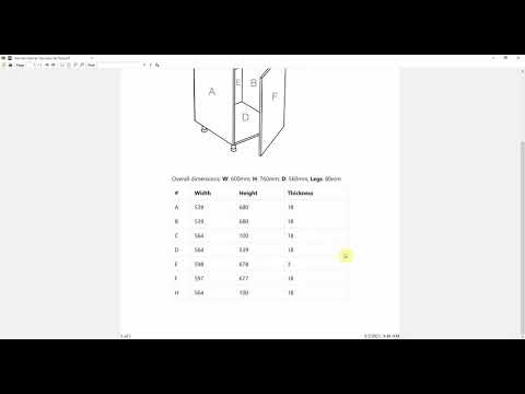Kitchen cabinet calculator - simple tool with Python script for Blender