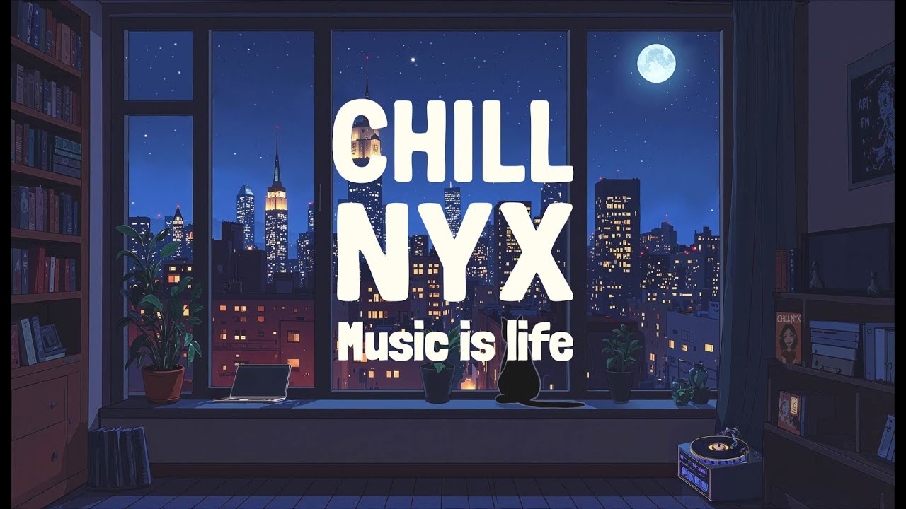 Midnight window cat - Chill Lo-Fi music for focus, relax & night study