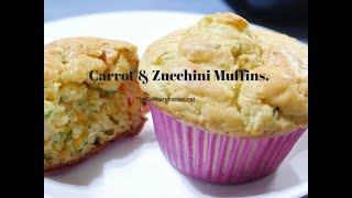 Carrot and Zucchini Muffins ( Vegetable Muffins)