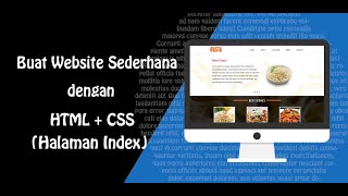 Practice Creating a Website with HTML and CSS for Beginners - Indonesian (part 2) Index Page