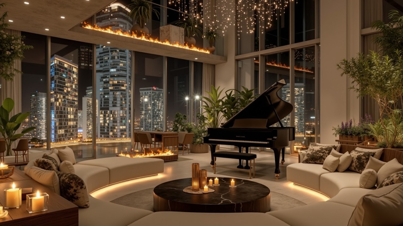 Cozy Jazz Apartment ~ Relaxing Jazz Music for Stress Relief & Luxury ...