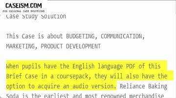 Reliance Baking Soda: Optimizing Promotional Spending (Brief Case) Case Study Help