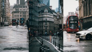 London Street Photography POV (Heavy Rain) | Sigma 135mm f/1.8 DG HSM ART