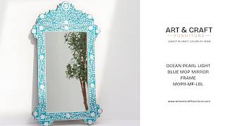 OCEAN PEARL LIGHT BLUE MOP MIRROR FRAME screenshot 3
