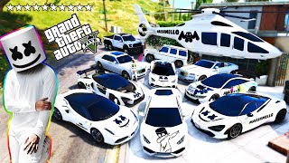 GTA 5 - Stealing Marshmello's Luxury Cars with Franklin! (Real Life Cars #3)