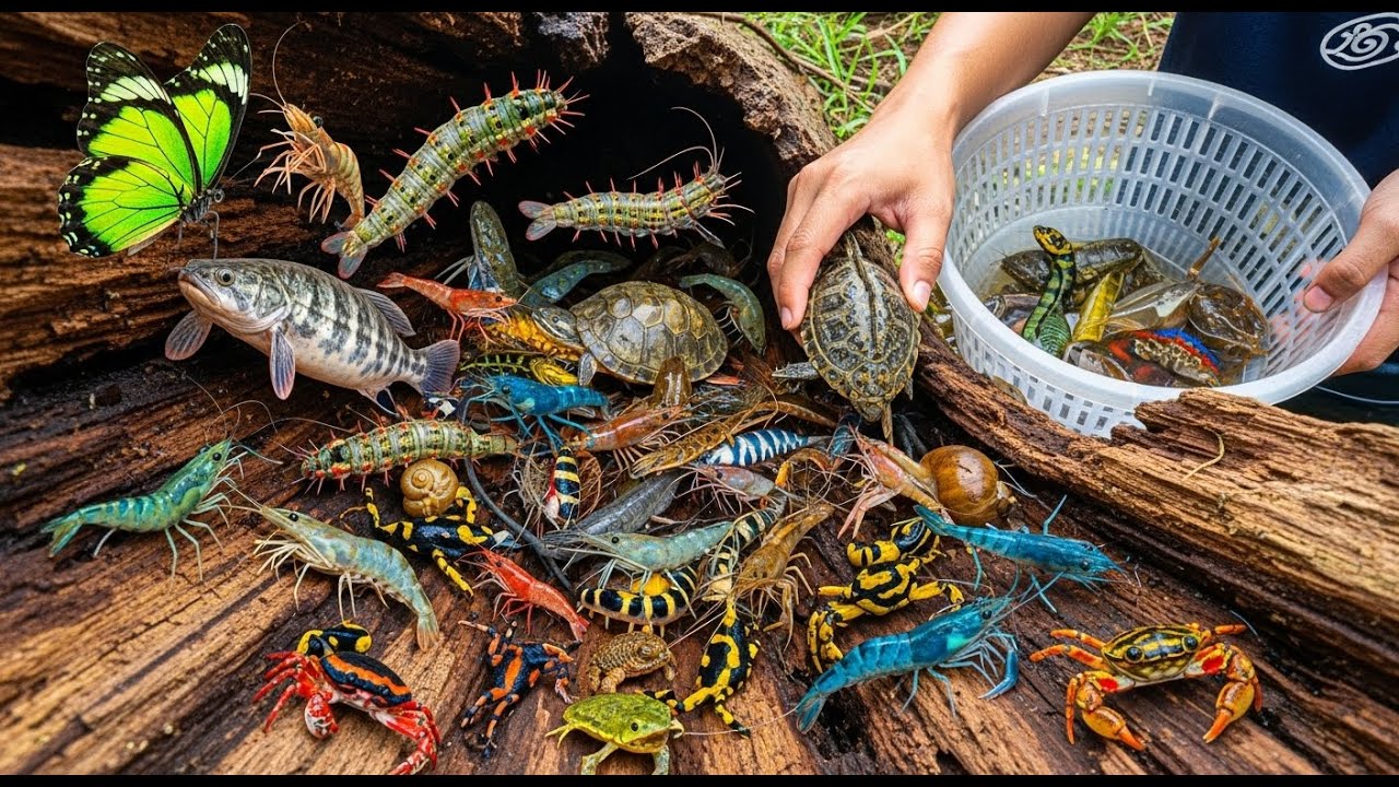 Счастливое исследование природы: ловля и освобождение красочных животных 🐌🦋»
