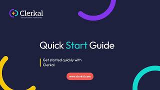 Quick start guide - Clerkal