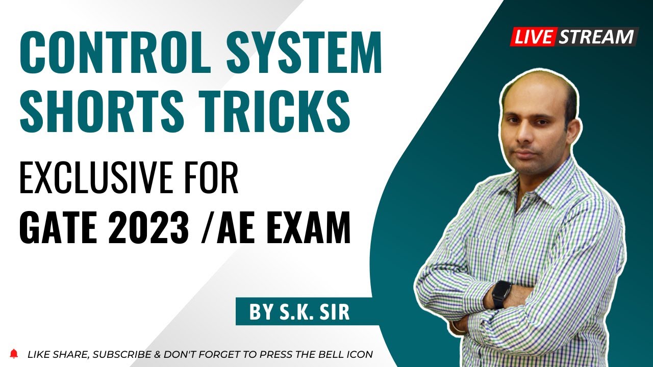 Control System revision and short tricks for GATE/AE exams by SK SIR