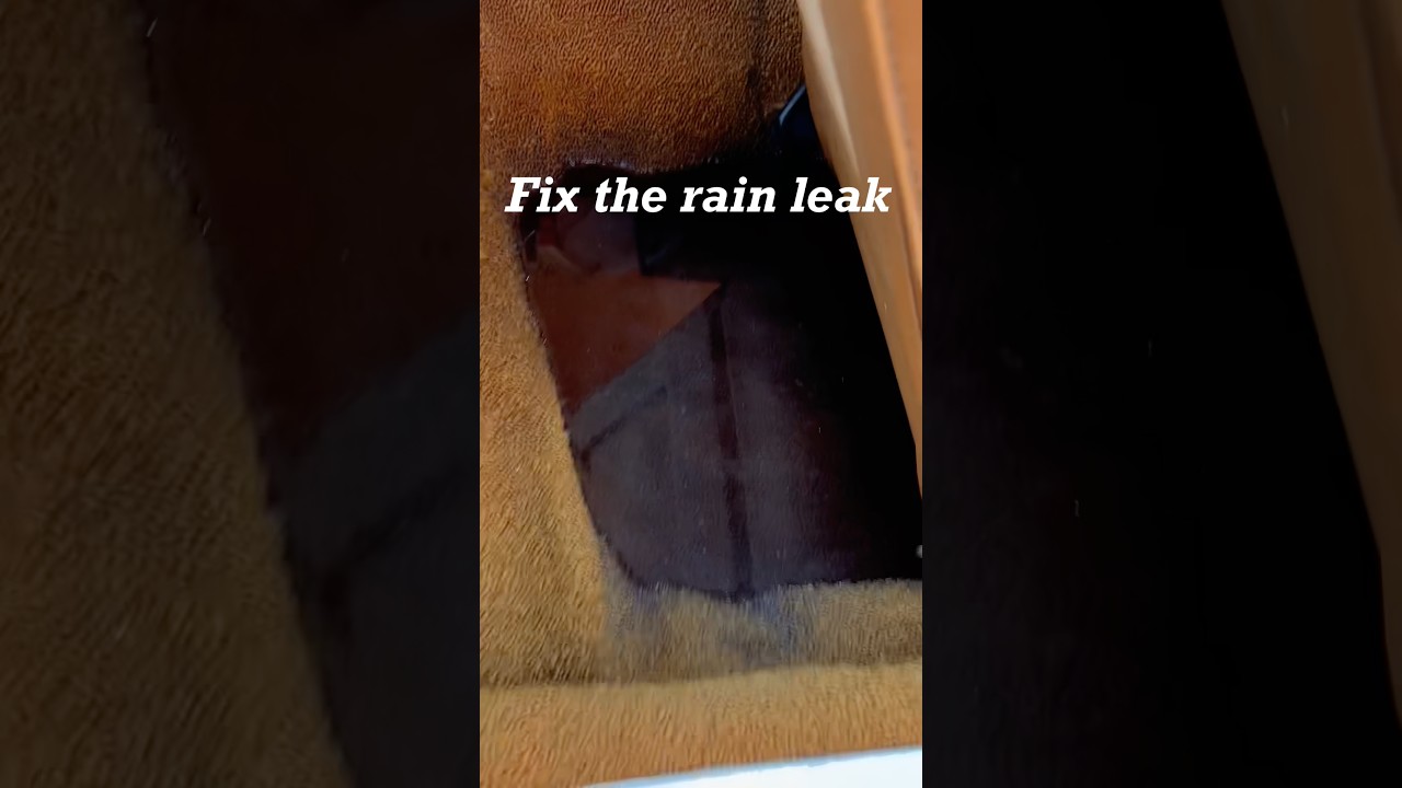 アメリカではこうやって雨漏りを直すらしい！I’m glad to hear that in the United States, people fix car leaks this way.