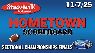 Strack & Van Til Hometown Scoreboard - 11/7/25 - Sectional Championship Football Final Scores