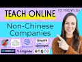 Teach Online Non Chinese Companies | Teach English Online While Traveling