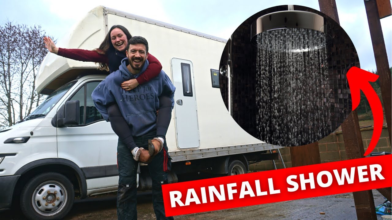 HOW TO BUILD A VAN BATHROOM - Simple Van Build Shower - BOX VAN CONVERSION