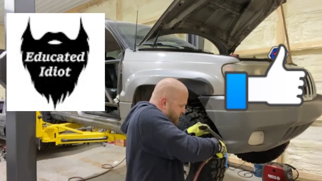 '99 WJ Jeep Front Bumper Trim New Tires 275/65R16 YouTube