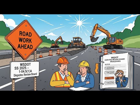 WSDOT SS 2025 1 04 5 1 A Disputes Review Board To 1 04 5 1 A3