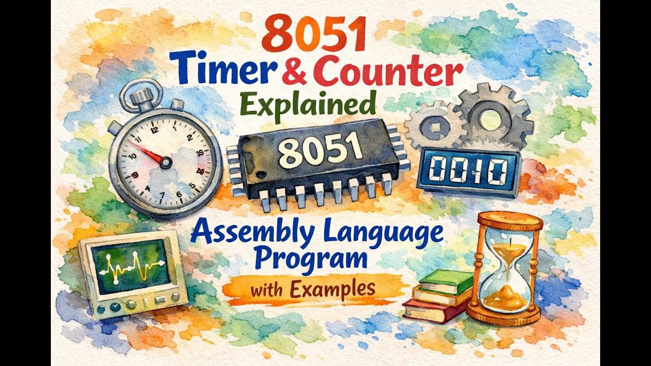 8051 Timer and Counter Explained | Assembly Language Program (ALP) with ...
