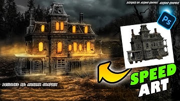 Creepy Old House - Photo Manipulation - Photoshop | Speed Art | Axghar Alvi