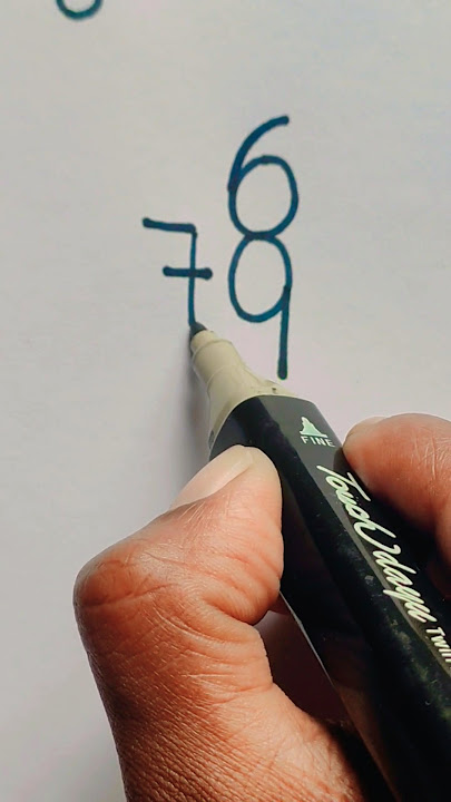 Number drawing tricks #youtubeshorts #shortfeed