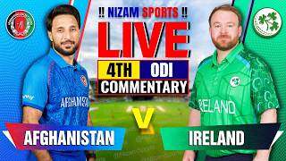 🔴Live: Afghanistan vs Ireland | 4th ODI | Live Cricket Score & Commentary