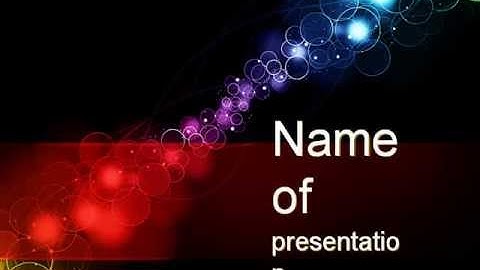 Rainbow Spots PowerPoint Template