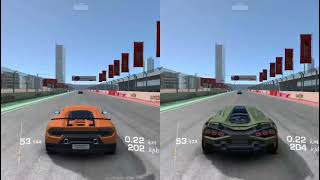 Real Racing 3: Lamborghini Sian vs Lamborghini Huracan Performante 1/4 Mile Drag Race