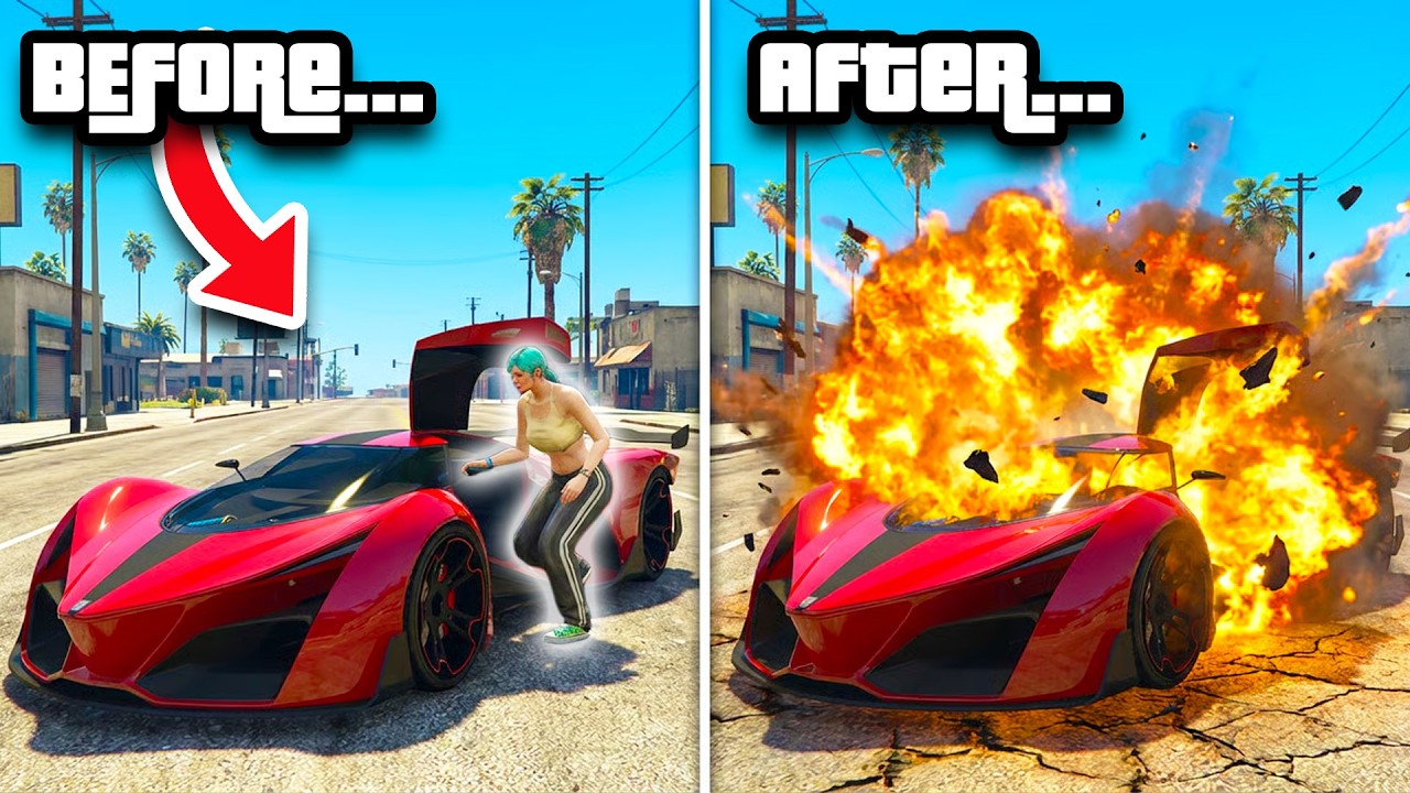 I Turned A Ferarri Into An Explosive In GTA 5 Online!