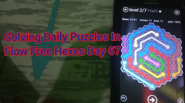 Solving Daily Puzzles In Flow Free Hexes Day 67