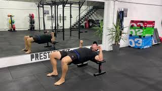 Hip Thruster Hold demonstration