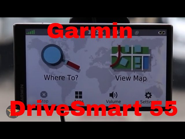 Navitech Blu GPS Nero Compatibile con Garmin DriveSmart 55 MT
