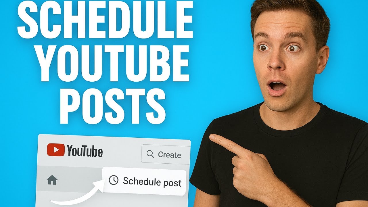 David Mbugua - How to Schedule Community Posts on YouTube step-by-step tutorial