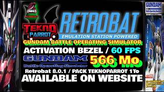 ⚠️RETROBAT 8.0.1 [SEGA Chihiro-Teknoparrot] - GUNDAM BATTLE OPERATING SIMULATOR [ ADD BEZEL ]⚠️