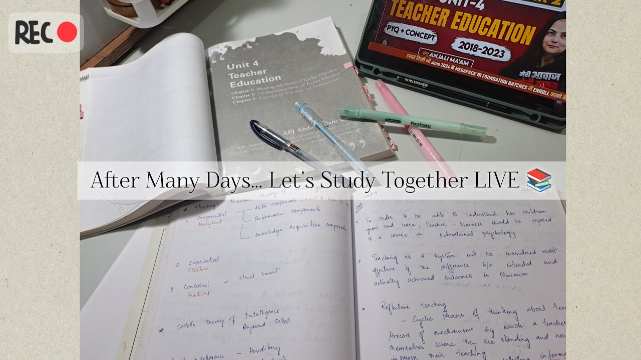 Long Time No LIVE — Study With Me Session Starts Now - YouTube