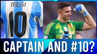 Who will captain and wear the number 10 for Argentina? No Lionel Messi, no Angel Di Maria!