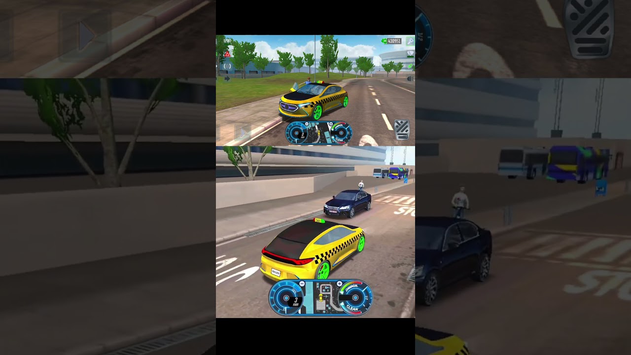 Real High Speed Taxi Simulator passenger pickup car gameplay 