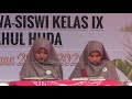 RANGKAIAN ACARA HAFLAH KHOTMIL QUR'AN KE 1 DAN PELEPASAN SISWA KELAS 9 PONDOK DAN MTS FALAHUL HUDA