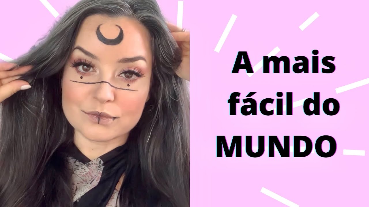 Bruxa mística Halloween- maquiagem