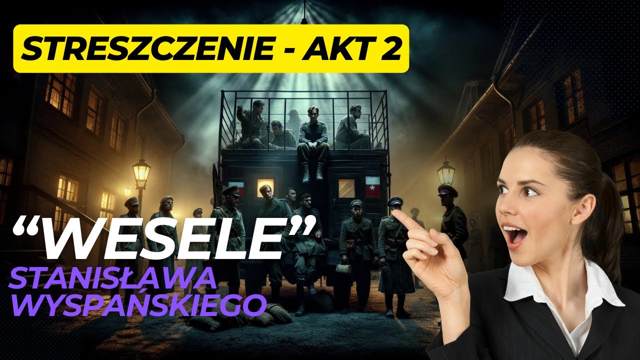 WESELE - Stanisław Wyspiański | Streszczenie - Akt 2 #lektury - YouTube