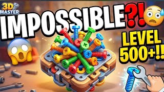 I Tried the Most IMPOSSIBLE 3D Screw Puzzle Game! 🔩 Level 132