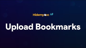 Hidemyacc 3.0| Hướng dẫn thêm Bookmarks vào profile Hidemyacc