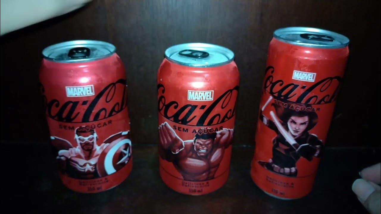 COMPLETANDO AS LATAS MARVEL COCA COLA 2024 !!! EPI 6 METADE DA COLEÇÃO ...