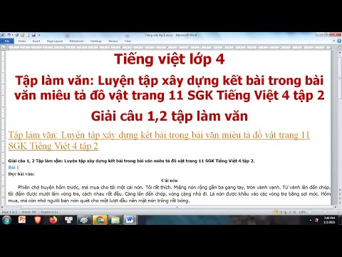 Video Tiếng việt lớp 4, tập 2, sgk, trang 11. Tập làm văn:... - youtube