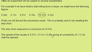 estimating uncertainty