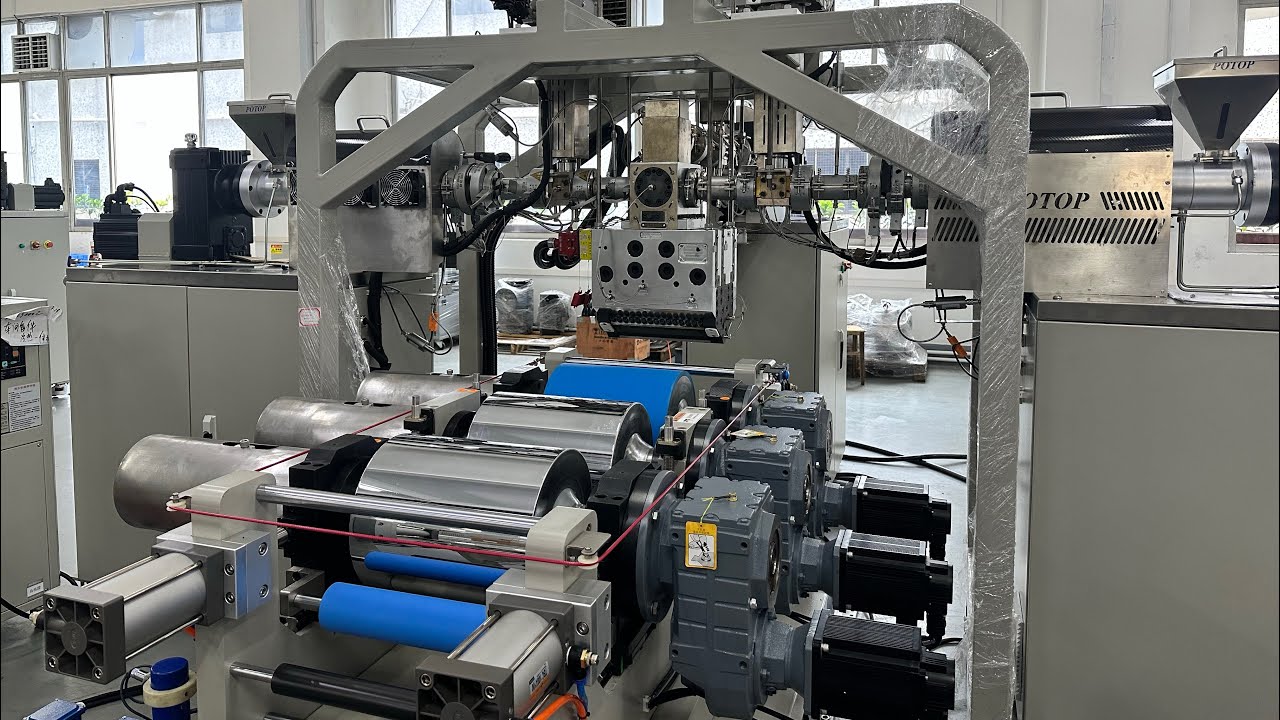 ABC 3 layers cast film line for laboratory