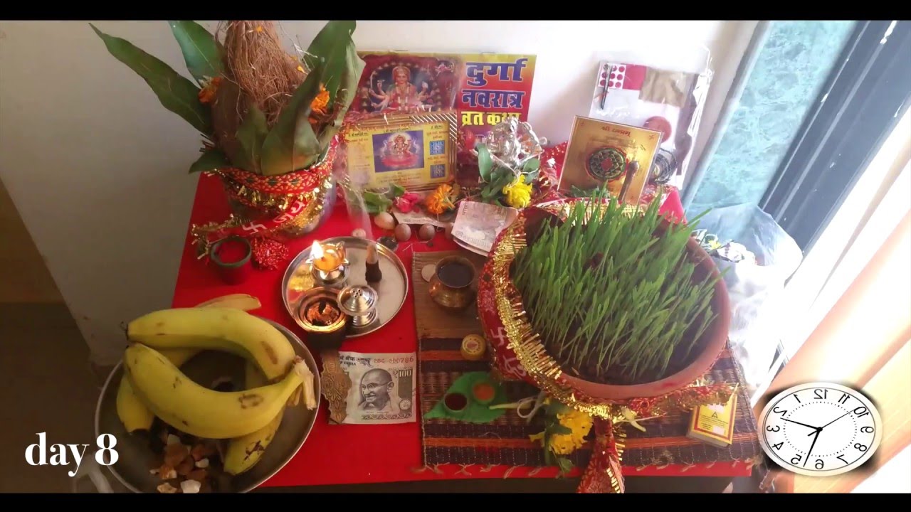 Navratri Time-Lapse Video | Kalash Sthapna(Ghat Sthapna) | 9 Days