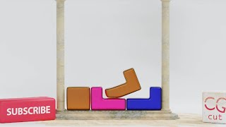 Soft body Tetris animation oddly made it in blender| CG cut screenshot 5