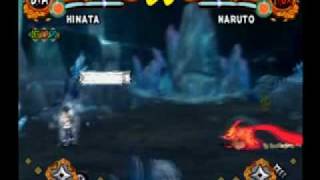 Naruto Ultimate Ninja 4 - Hinata vs PTS One-Tailed Naruto