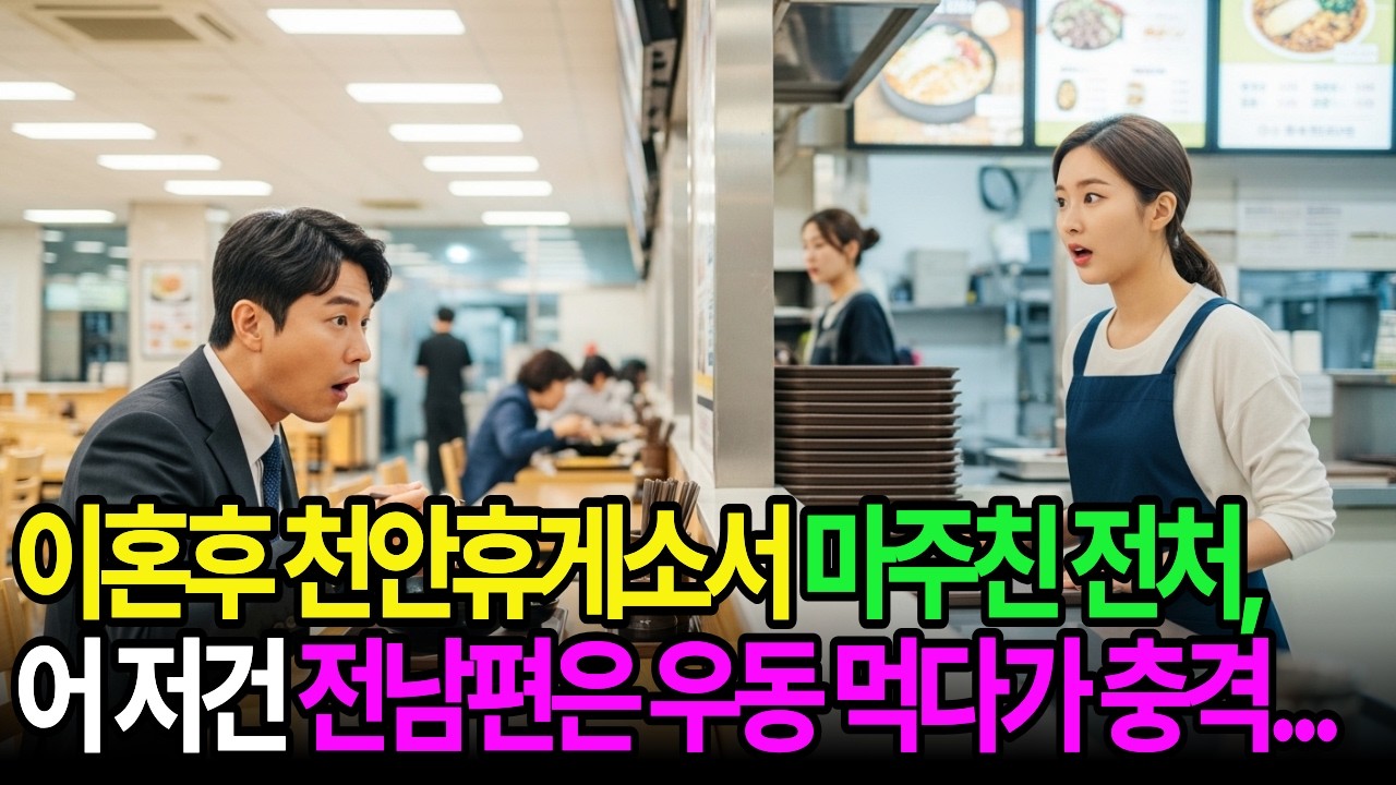 이혼후 천안휴게소서 마주친 전처모습을 보고, 